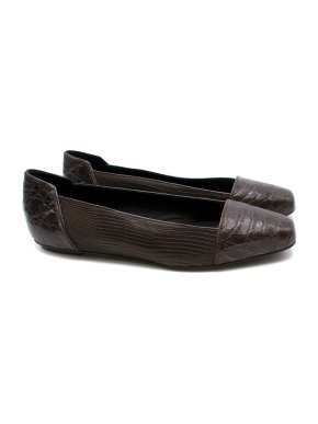Karinaik Brown Crocodile Flats