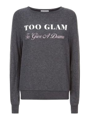 WildFox 'Too Glam To Give A Damn' Sweatshirt
