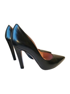 Studio Pollini Black Leather Stilettos