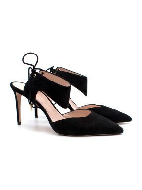 Nicholas Kirkwood Tie Back Suede Heels