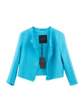 Ermanno Scervino blue cropped jacket