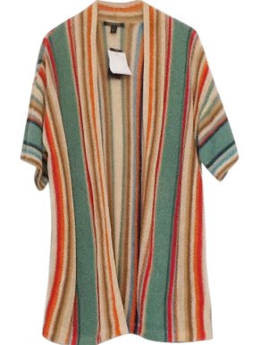 Lauren Ralph Lauren Striped Linen Cardi