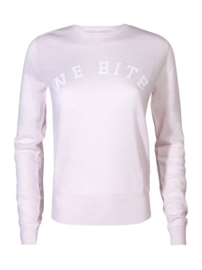 Zoe Karssen Pink 'We Bite' Jumper
