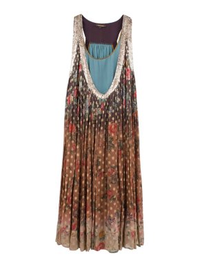 Vineet Bahl Floral Georgette Midi Dress