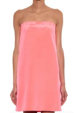 Raye Raey strapless silk mini dress