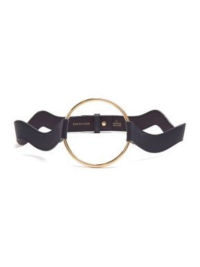 Roksanda circle front wave saffiano leather belt