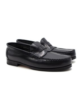 Papouelli London Childrens Navy Loafer