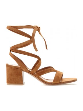 Gianvito Rossi Janis Low Suede Sandals