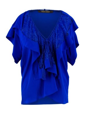 Roberto Cavalli Lace floral Silk Blouse Top