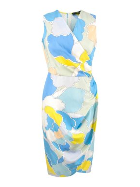 Shanghai Tang Peony Pop Silk Dress