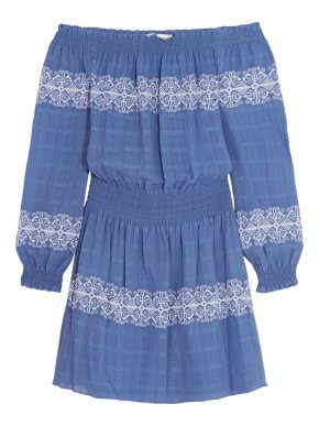 Tory Burch Bardot Embroidered Dress
