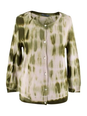 Alexander McQueen Wool Tie Dye Cardigan