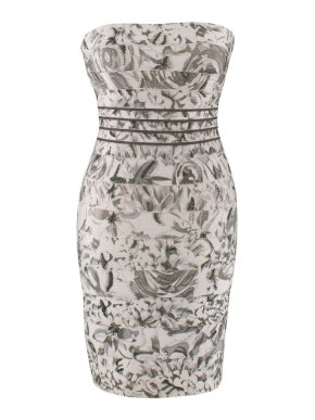 Herve Leger Floral Embellished Bandage Dress
