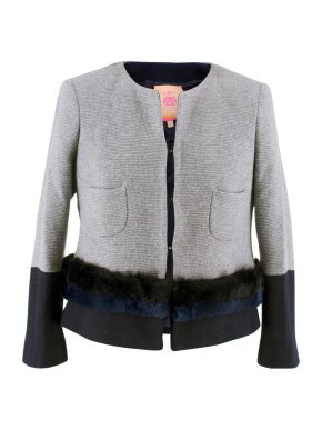 Vilagallo Cropped Wool Jacket