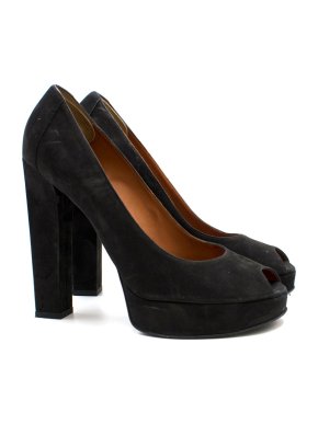 Lanvin Peep Toe Platform Heels