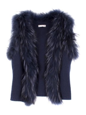 Max by Lederer Cashmere, Wool & Racoon Fur Gilet