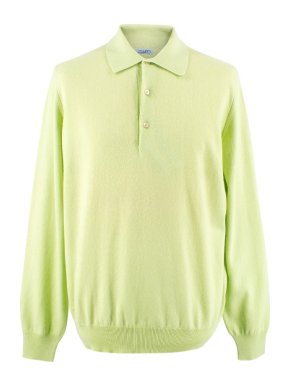 Malo Cashmere Long Sleeve Polo Top