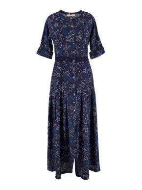 Paloma Blue Silk Luna Dress