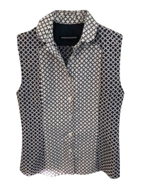 Ostwald Helgason sleeveless geometric print top