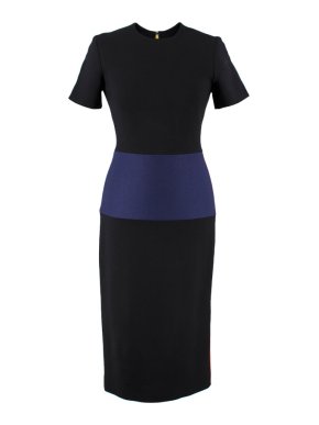 Roksanda Color Block Wool Blend Dress