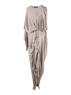 Lanvin Ruched Grey Dress