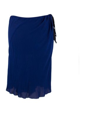 Ann Demeulemeester Asymmetric Navy Skirt