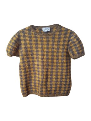 Prada wool check jumper