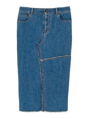 Tom Ford Distressed Denim Skirt