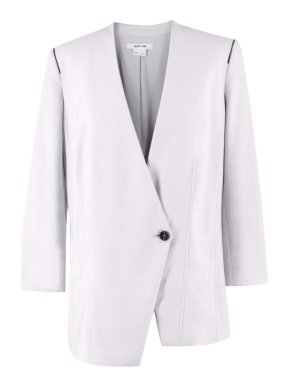 Helmut Lang Pale Blue Asymmetric Blazer