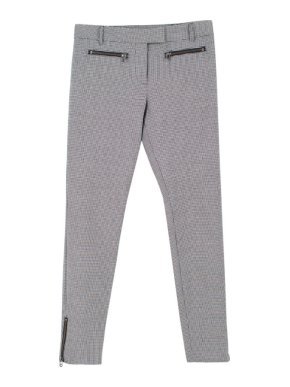 Veronica Beard Houndstooth Wool-Blend Trousers