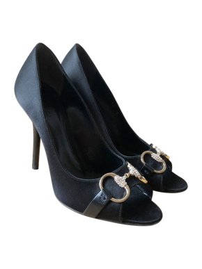 Gucci peep-toe Horsebit pumps