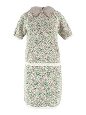 Miu Miu Floral Knitted Top and Skirt Coordinate Set