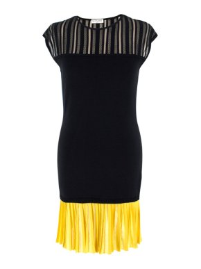 Vionnet Knitted Silk & Cotton Blend Mini Dress