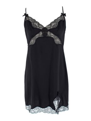 Agent Provocateur Silk & Lace Slip Dress