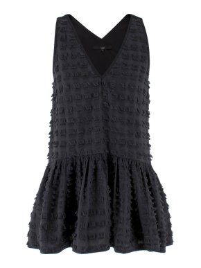 Tibi Textured Sleeveless Tunic Top