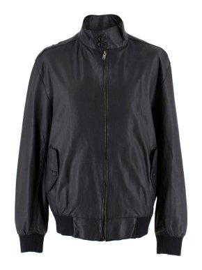 Nicole Farhi Men's Black Leather Jacket