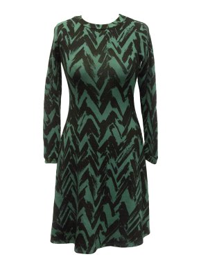 Rachel Pally Green and Black Sweater Mini Dress NEW