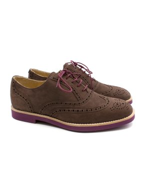 T&F Slack Shoemakers Dark Brown Suede Brogues