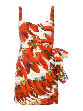 Dolce and Gabbana Chilli Print Mini Dress