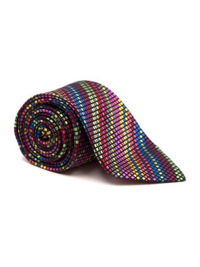 Duchamp Silk Multicoloured Checked Tie
