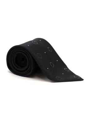 Stefano Ricci Black Silk Crystal Tie