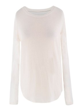 3.1 Phillip Lim Cream Sheer Panelled Top