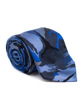 Richard James Blue Khaki Silk Tie