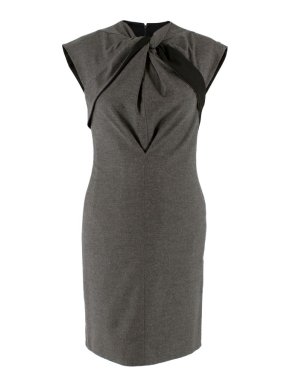 Gucci Grey Wool Tailored Dress 1