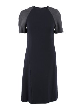 Eudon Choi Navy and Grey Dress