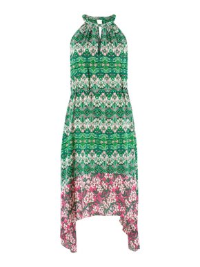 BCBG Max Azria Floral Midi Dress