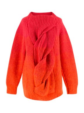 Katie Eary Mens Runway Wool Twist Jumper