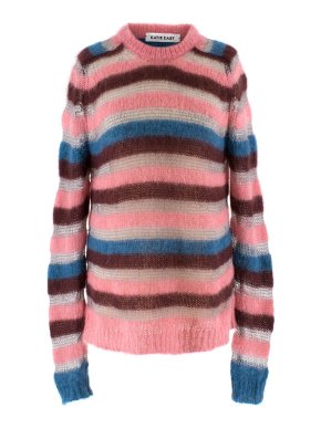Katie Eary Men's Multicoloured Striped Wool Jumper