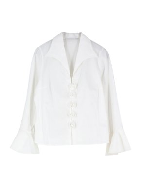 Anne Fontaine Rose Embroidered Shirt