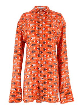 Katie Eary Eye Print Shirt Dress